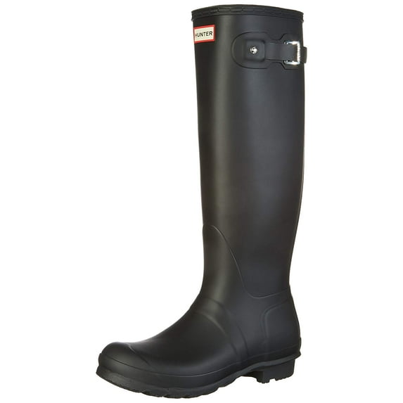 Hunter Original Women Rubber Waterproof Tall Rain Boots Black Matte 9