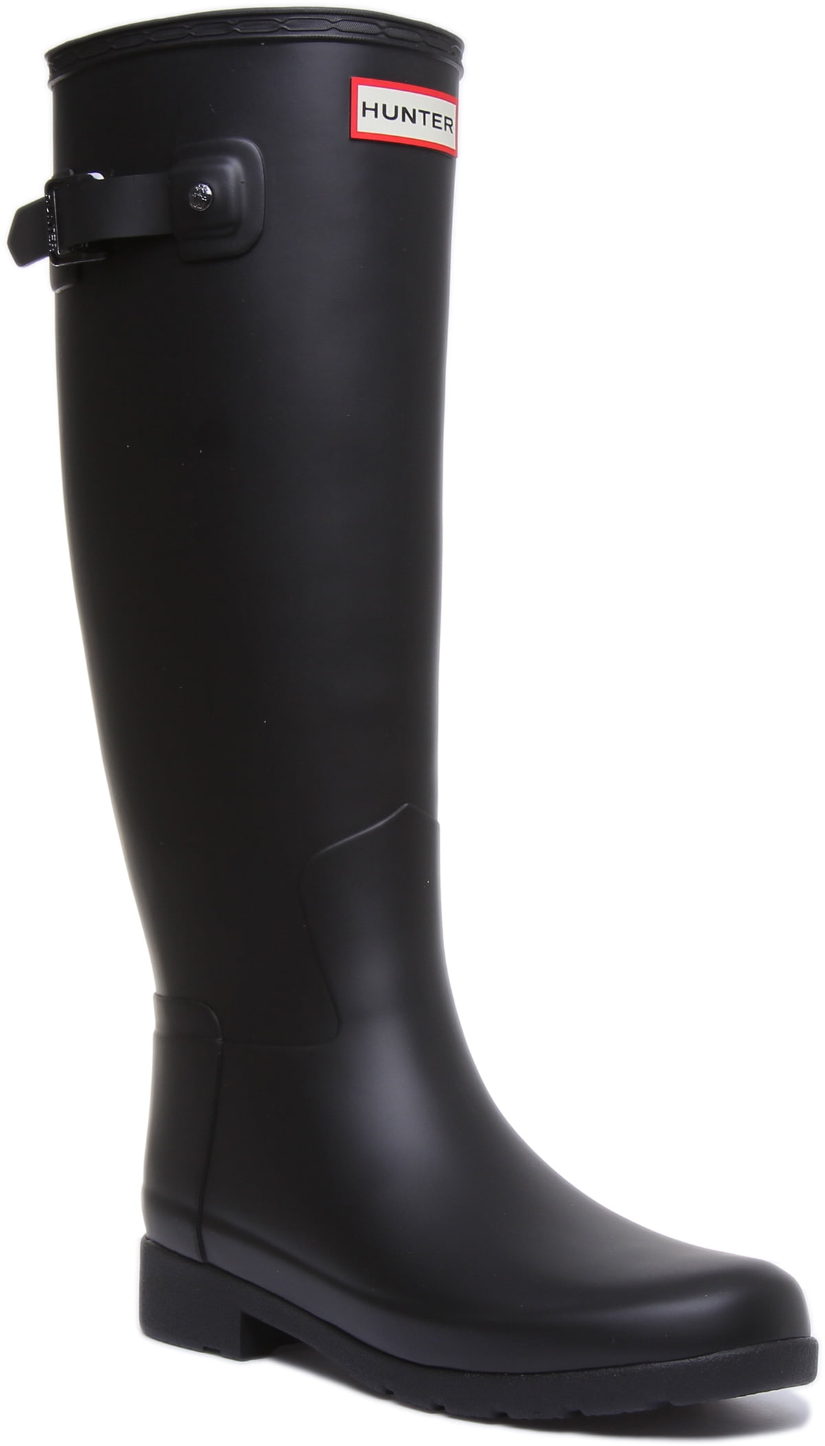 Hunter Women's Downpour Field Adjustable Tall Wellington Boot Black