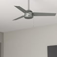 thumbnail image 1 of Hunter 44 inch Outdoor or Indoor Ceiling Fan No Light - Ceiling Fan without Light, For Patio, Porch, Garage, or Living Room, Standard Mount, 3 Blades, Pull Chain - Cassius 50256, Matte Silver, 1 of 14