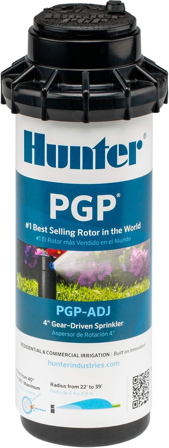 Hunter PGPADJ 3/4" Rotor Sprinkler, Precision Automatic Lawn Sprinkler