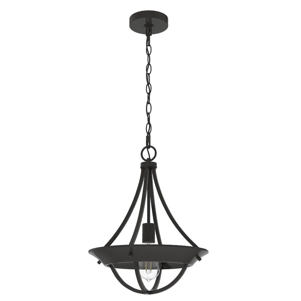 Noble Bronze Mountain Modern 14" Pendant Light with Glass Accents