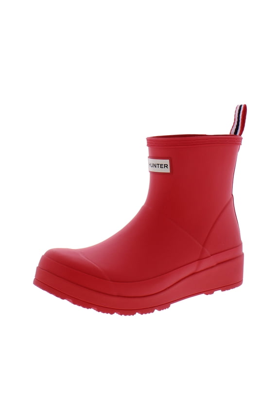 Play Short Boot Womens Shoes Size 10, Color: Logo Red