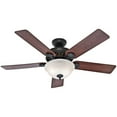 thumbnail image 1 of Hunter Pro's Best 52" Home Ceiling Fan with LED Light and Pull Chain, New Bronze, 1 of 15