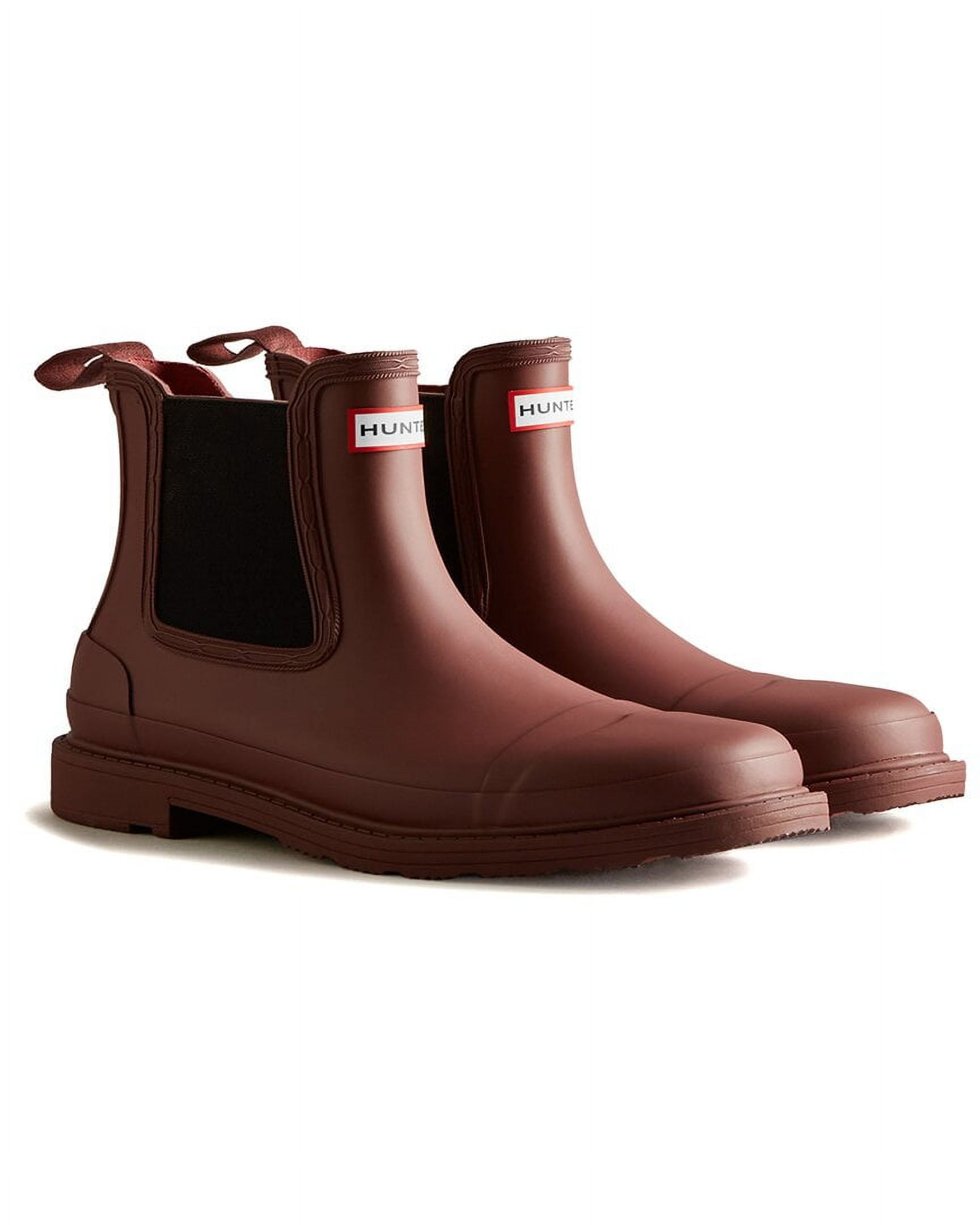 靴 HUNTER UK6 WOMENS COMMANDO CHELSEA BOOT Hunter Refined Commando Chelsea Rain Boot, Waterproof, Size 6