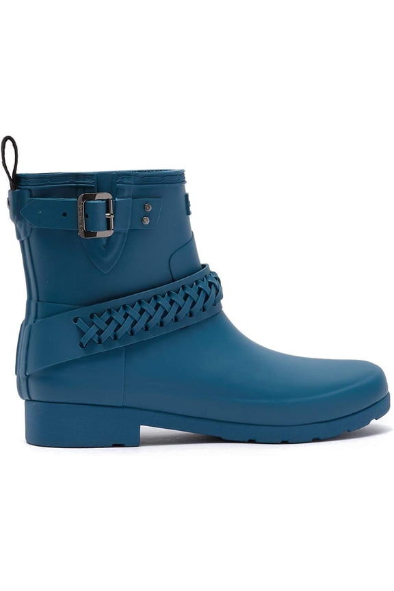 Refined Stud Biker Boots In Rock Pool Blue Womens Size 7