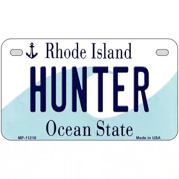Hunter Rhode Island State License Plate Novelty License Plate 7" x 4" Motorcycle (MP)