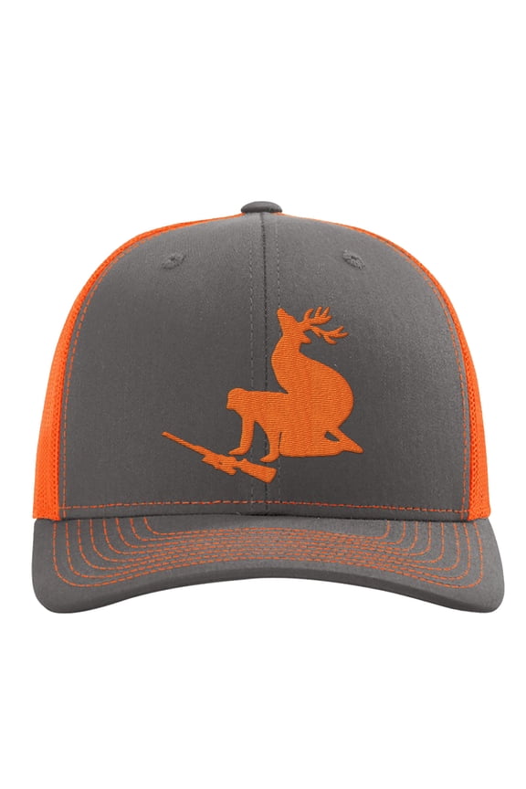 Hunter Richardson Hat Embroidery Trucker hat (Neon Orange)