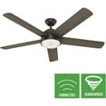 thumbnail image 1 of Hunter Romulus 60 Led Romulus 60" 5 Blade Smart Led Indoor Ceiling Fan - Bronze, 1 of 11