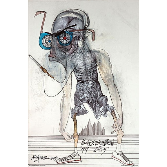 Hunter S. Thompson by Ralph Steadman Poster (24x36)