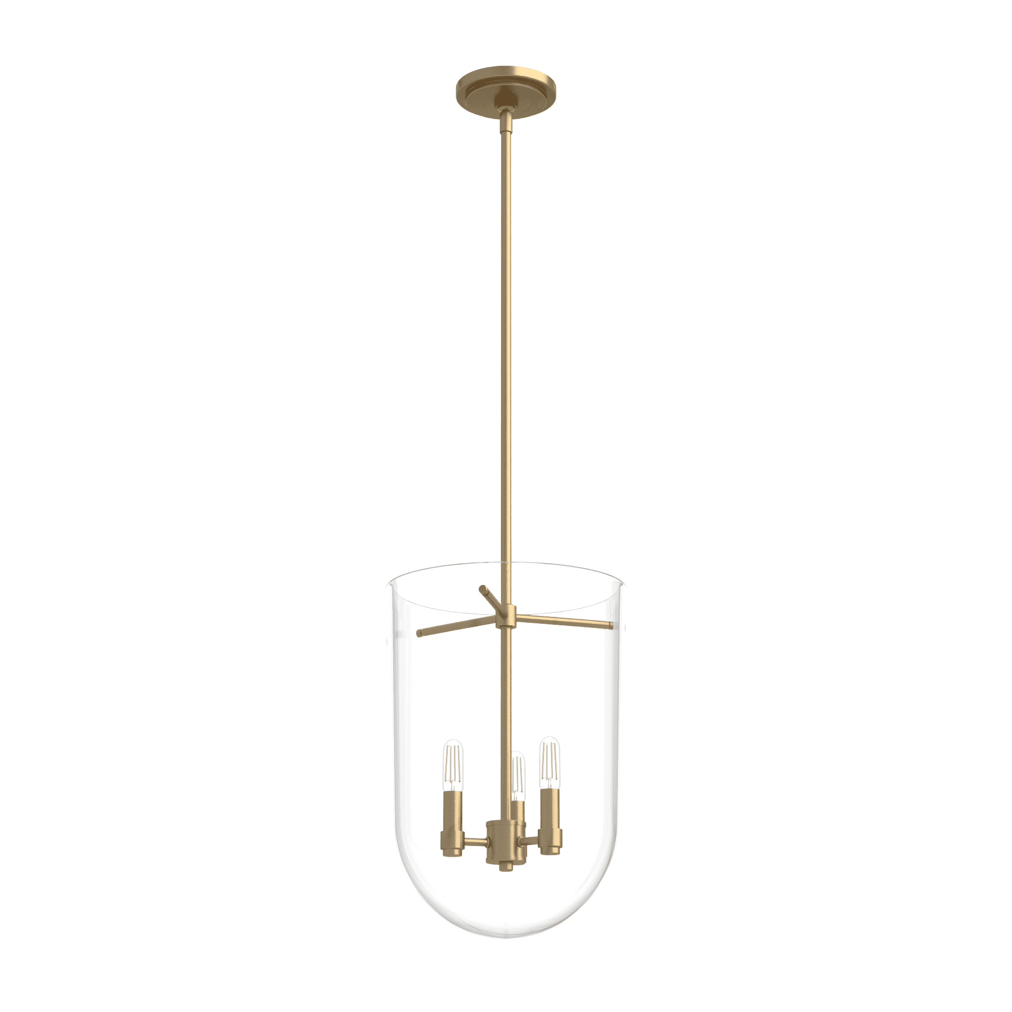 Alturas Gold 3-Light Glass LED Pendant