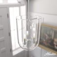 thumbnail image 1 of Hunter - Sacha 3-light Brushed Nickel, Medium Size Pendant Light, Dimmable, Modern Style, Urn Shaped, for Bedrooms, Dining, Living Rooms - 19317, 1 of 9