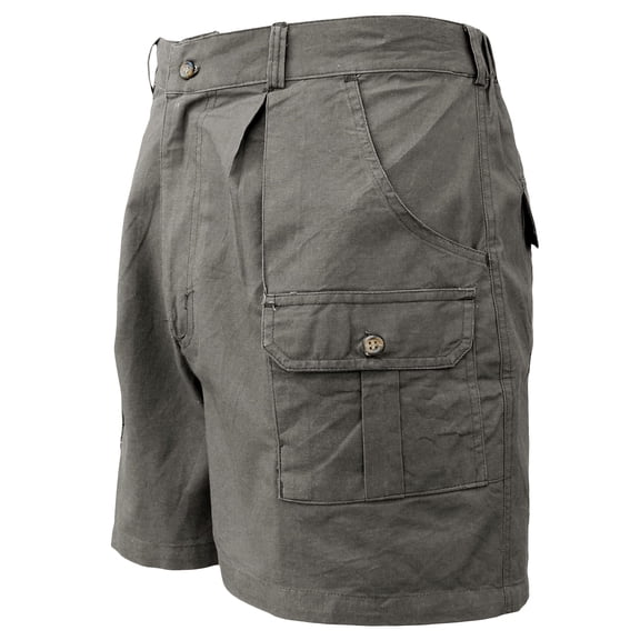 Hunter Safari Shorts for Men, Professional 100% Cotton Cargo (Olive, 32)