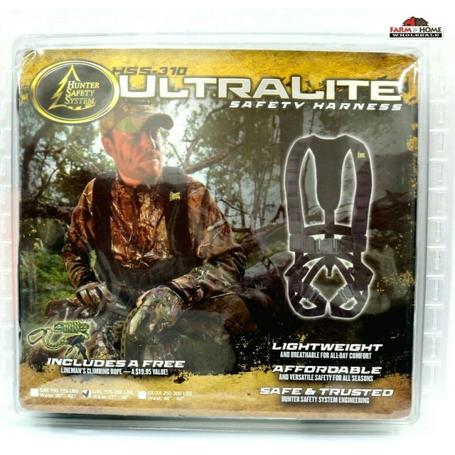 Hunter Safety System Ultra Lite Safety Harness Black L/XL NEW