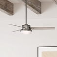 thumbnail image 1 of Hunter 52 inch Indoor Ceiling Fan with LED Light and Remote Control - Standard Mount Ceiling Fan, 3 Blades, For Bedroom, Living Room, or Kitchen - Sentinel 59211, Brushed Slate, 1 of 16