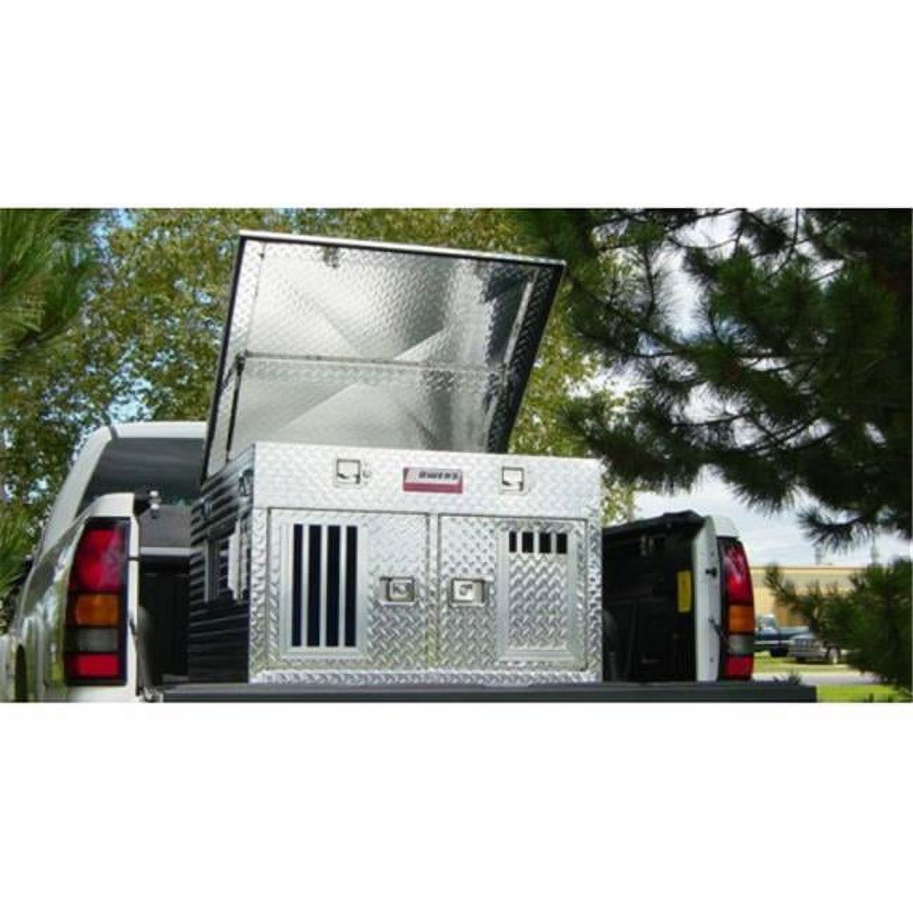 Hunter Series Double Compartment Dog Box with Top Storage & Standard