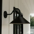 thumbnail image 1 of Hunter - Skyflow 1-light Matte Black,  , Dimmable, Modern Style, Cone Shaped, for Bedrooms, Dining, Living Rooms - 46020, 1 of 9