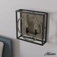 thumbnail image 1 of Hunter - Stone Creek 2-light French Oak, Medium Size Sconce Light, Dimmable, Rustic Style, for Bedrooms, Dining, Living Rooms - 19227, 1 of 8