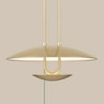 thumbnail image 1 of Hunter - Sunset Ridge NA-light Luxe Gold, Medium Size Pendant Light, Dimmable, Modern Style, Dome Shaped, for Bedrooms, Dining, Living Rooms - 48166, 1 of 8