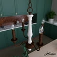 thumbnail image 1 of Hunter - Teren 4-light Distressed White, Small Chandelier, Dimmable, Formal Style, Candle Shaped, for Bedrooms, Dining, Living Rooms - 19279, 1 of 8