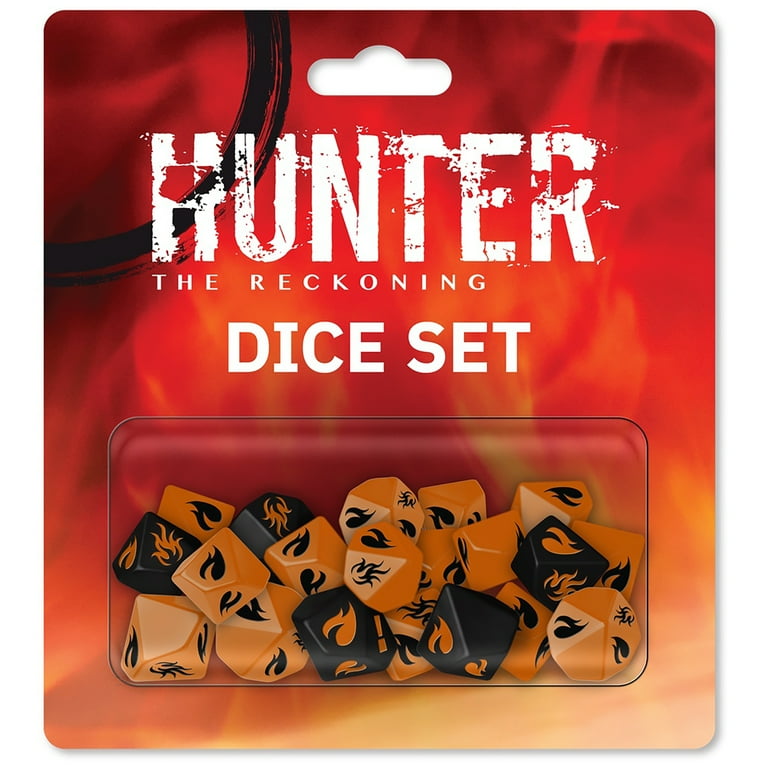 Renegade Game Studios Hunter: The Reckoning 5th Edition Roleplaying Game - Dice Set - Accessory to The Reckoning RPG Orange Renegade Game Studios Hunter: The Reckoning 5th Edition Roleplaying Game - Dice Set - Accessory to The Reckoning RPG Orange