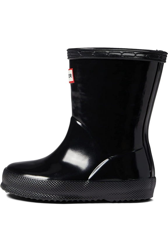 Toddlers Original First Classic Gloss Rain Boots, Black,9 M US