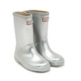 thumbnail image 1 of Hunter Toddlers Original First Classic Metallic Rain Boots, Silver,6 M US, 1 of 7
