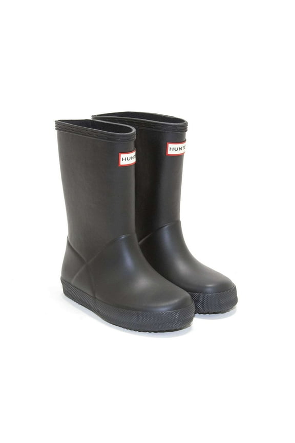 First Classic Rain Boots (Toddler/Little Kid) (5 Little Kid, Black)