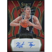 Hunter Tyson /99 Card 2023-24 Select Rookie Signatures Autograph Red Prizms #24