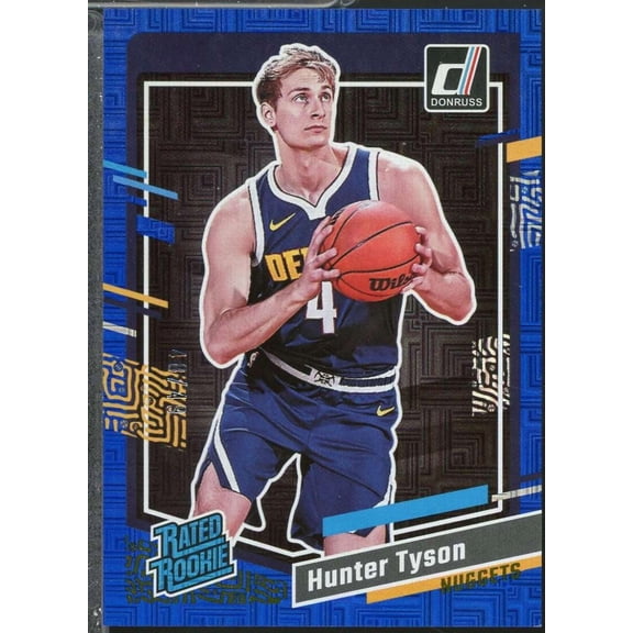 Hunter Tyson Rookie Card 2023-24 Donruss Choice Blue (48/49) #201