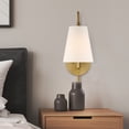 thumbnail image 1 of Hunter - Valley Park 1-light Alturas Gold, Medium Size Sconce Light, Dimmable, Transitional Style, Sconce Shaped, for Bedrooms, Dining, Living Rooms - 48173, 1 of 10