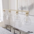 thumbnail image 1 of Hunter - Van Nuys 4-light Alturas Gold, Large Chandelier, Dimmable, Transitional Style, Linear Shaped, for Bedrooms, Dining, Living Rooms - 48037, 1 of 10