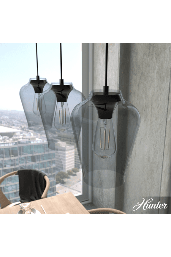 - Vidria 3-light Matte Black, Large Cluster Light, Dimmable, Formal Style, for Bedrooms, Kitchens, Dining, Living Rooms - 19726