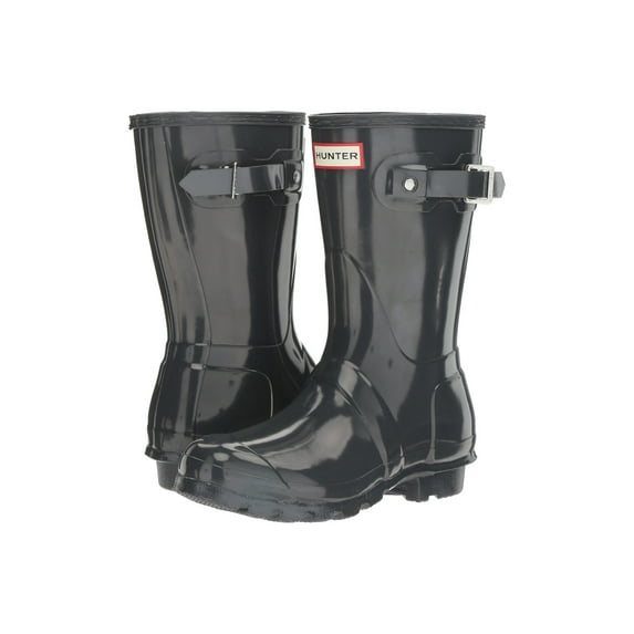Hunter WFS1000RGL Women's Original Short Gloss Boots All Colors (5 B(M) US Women, Dark Slate)