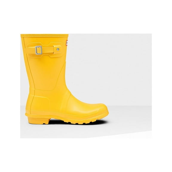 Hunter WFS1000RMA-RYL: Womens Original Short Yellow Rain Boot (11 B(M) US Women)