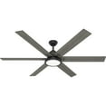thumbnail image 1 of Hunter Warrant 70 Led Warrant 70" 6 Blade Led Indoor Ceiling Fan - Black, 1 of 2