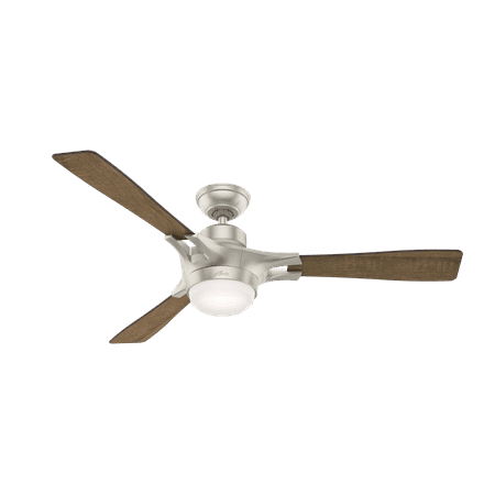 Hunter WiFi 54" Signal Matte Nickel Ceiling Fan with Light Kit and Remote