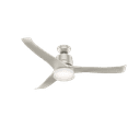 thumbnail image 1 of Hunter Wifi 54" Symphony Matte Nickel Ceiling Fan with Light Kit and Remote, 1 of 7