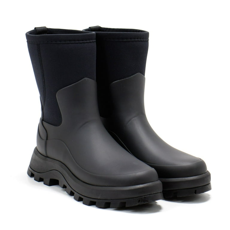 Hunter Women's City Explorer Short Neoprene Boots, Black,6 M US