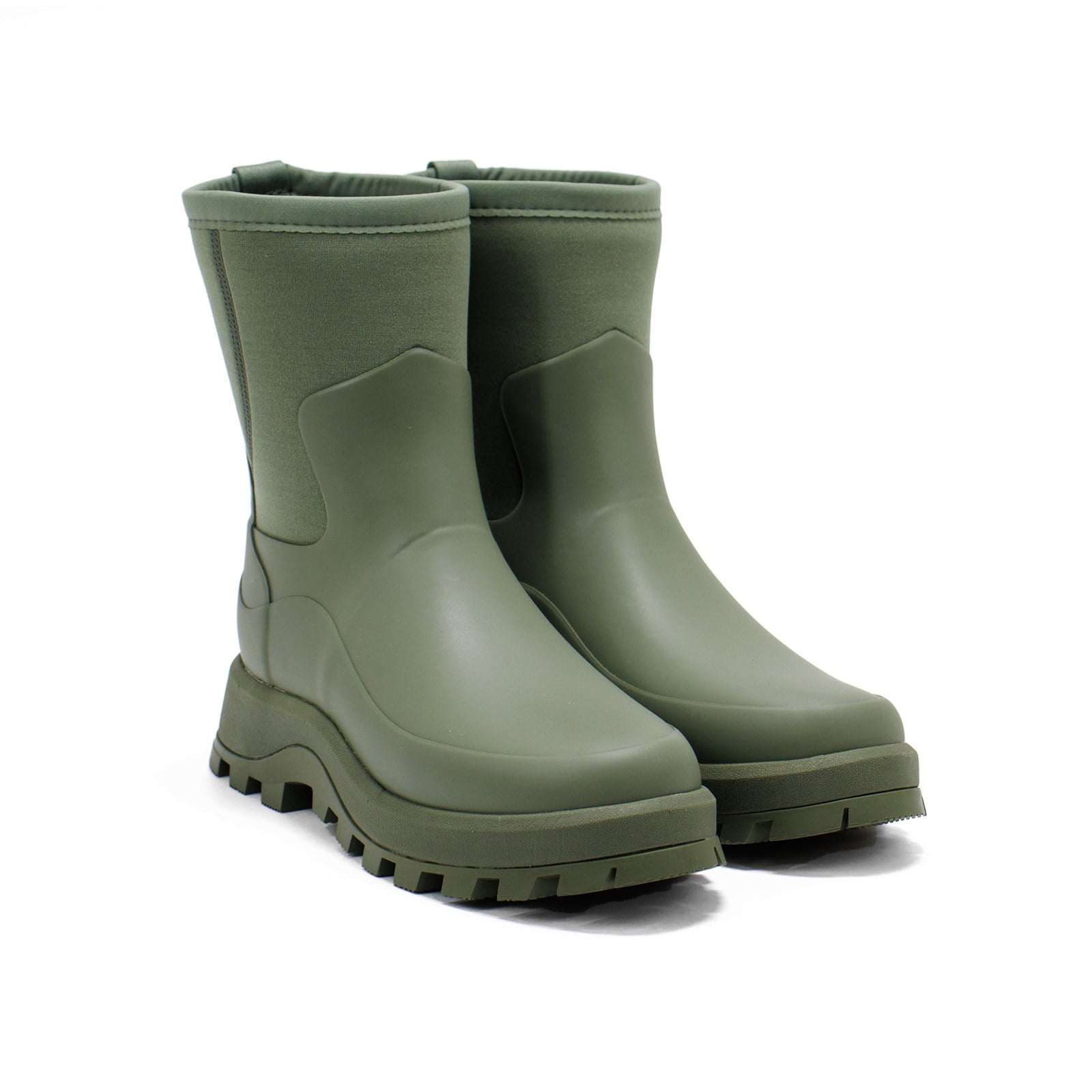 Hunter Women's City Explorer Short Neoprene Boots, Lichen Green,10