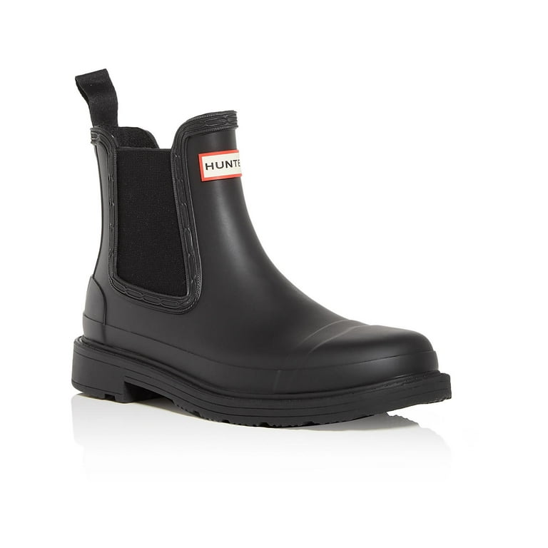 Hunter Womens Commando Slip On Ankle Chelsea Boots Walmart