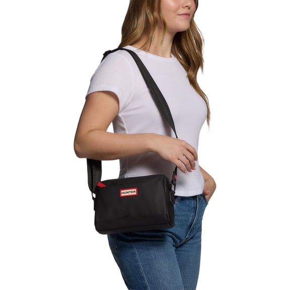 Hunter Women's Crossbody Bag, Zip Top, Adjustable Strap, Black