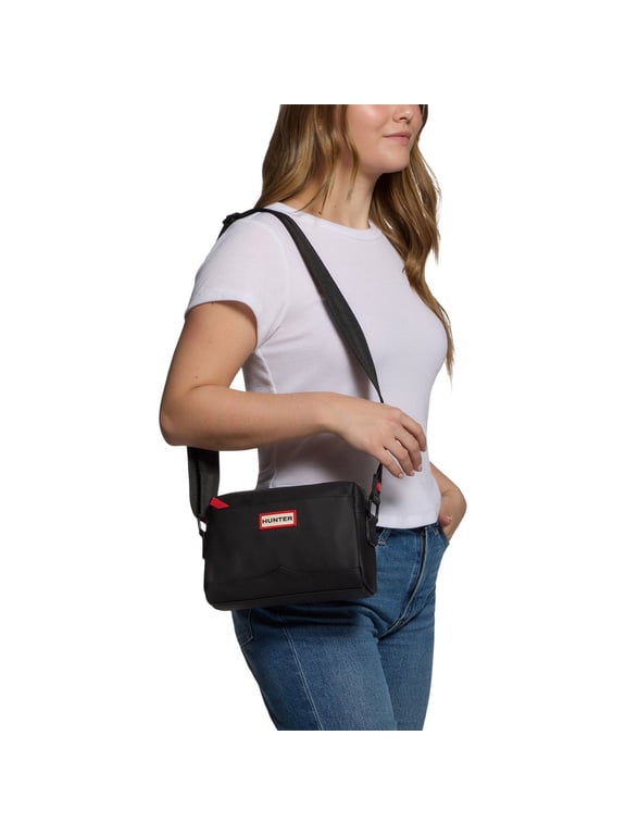 Women's Crossbody Bag, Zip Top, Adjustable Strap, Black