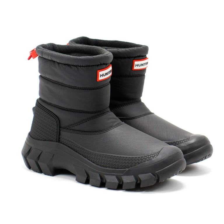 ブーツその他 HUNTER WOMEN Intrepid Reflective Camo Short Snow Boots Black Hunter Women's Intrepid Insulated Short Snow Boots, Black,10