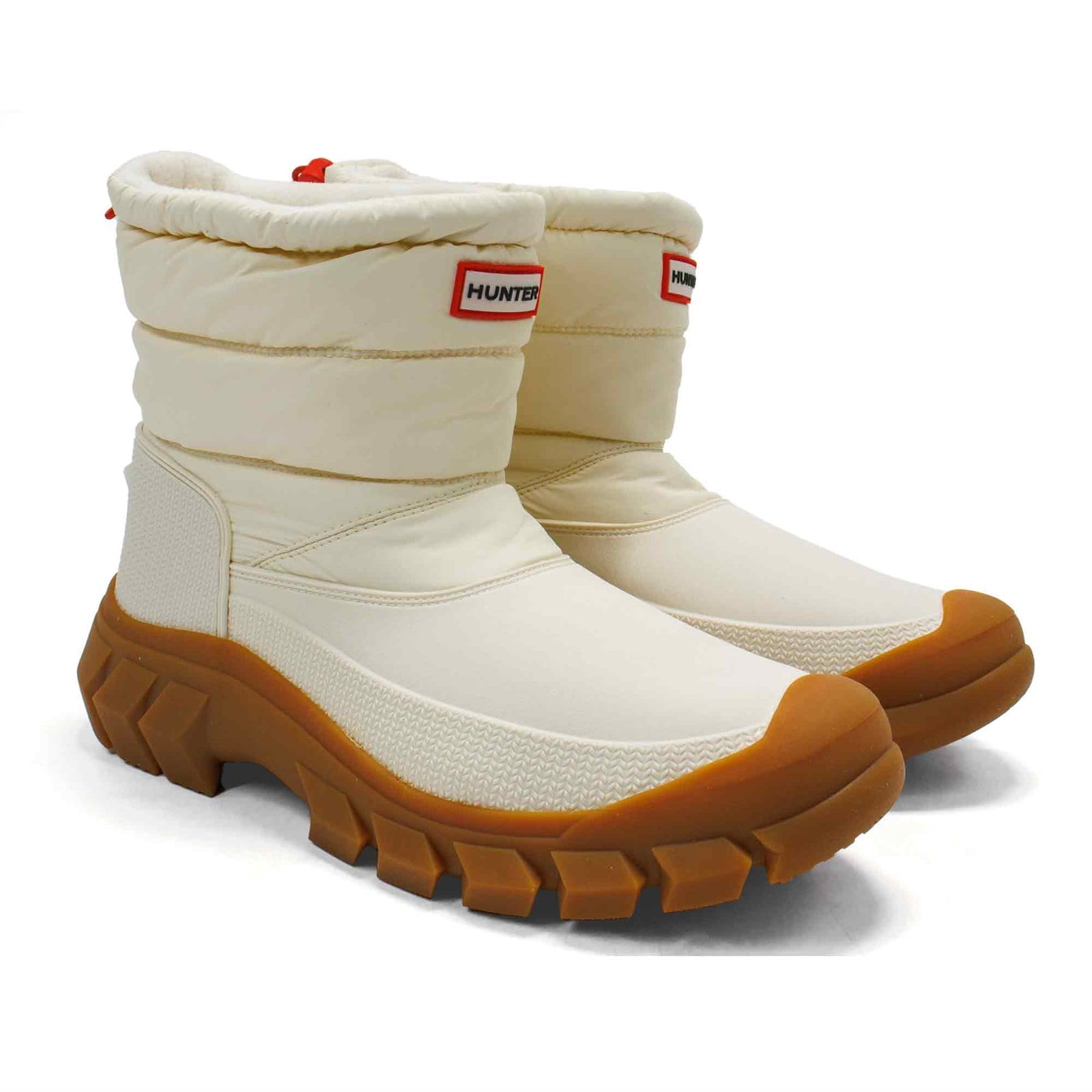 ◇HUNTER◇ UNISEX Hunter Grip Short Boots White Willow Hunter Women's Intrepid Insulated Short Snow Boots, White