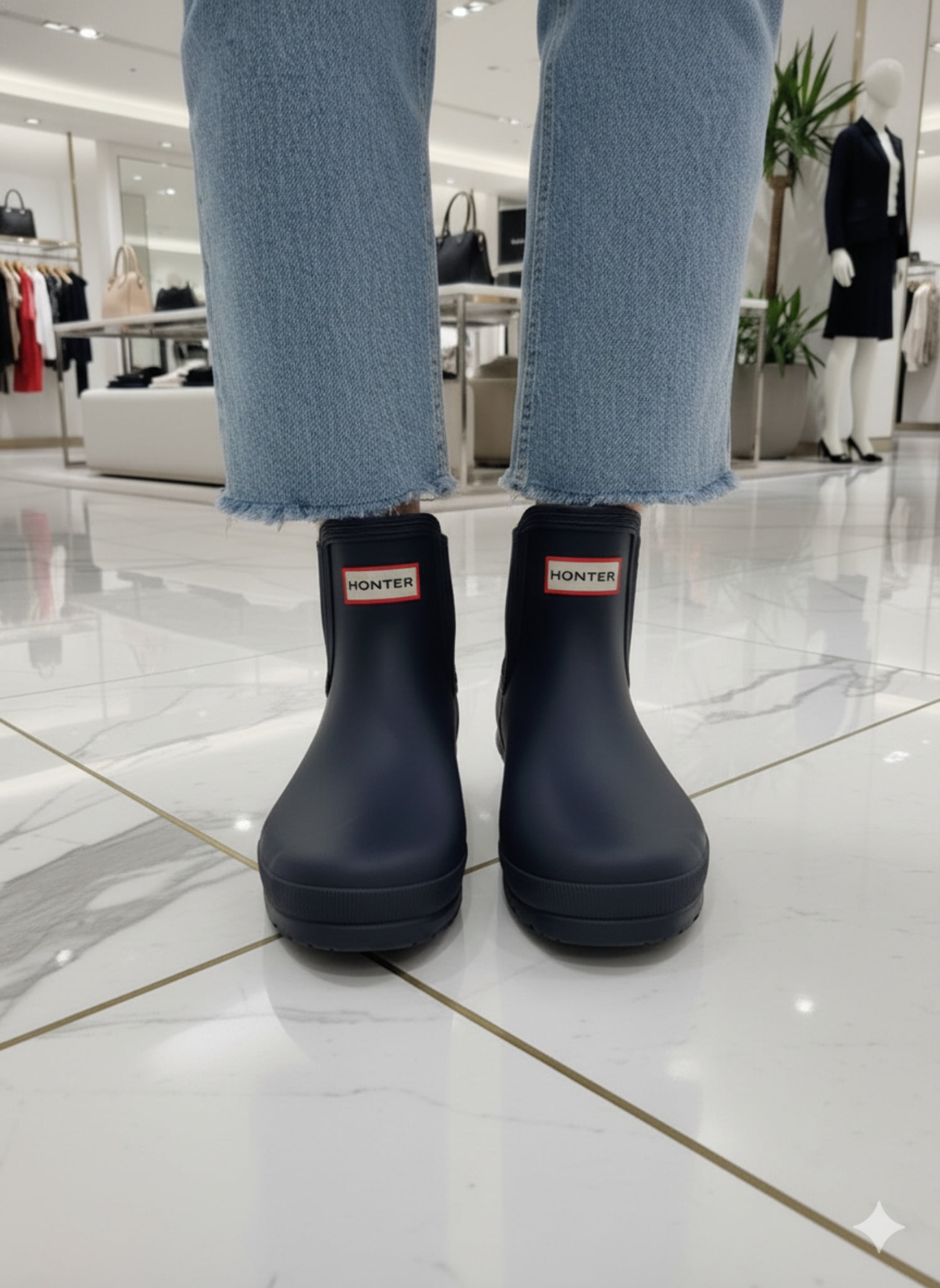 Hunter Women's Original Chelsea Boots Navy WFS2078RMA NVY