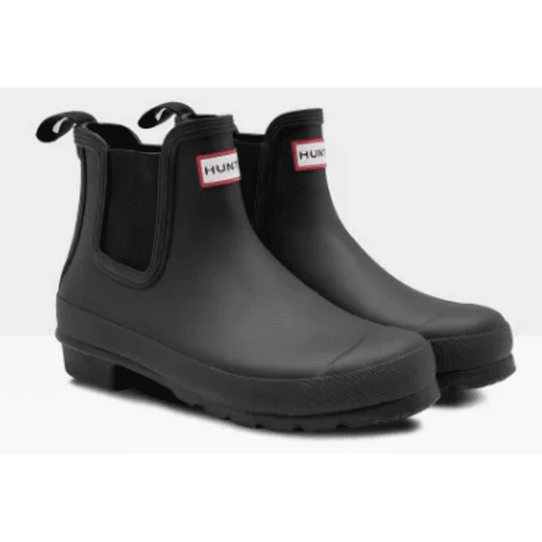 Hunter Women s Original Chelsea Boots Size 7 Black Waterproof for Rain and Snow Walmart