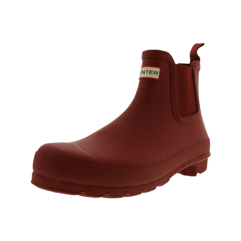 Hunter Women's Original Chelsea Military Red High-Top Rubber Rain