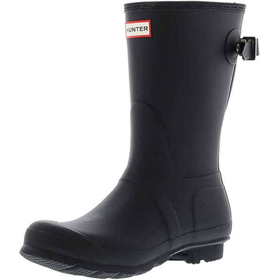 Hunter Women's Original Short Back Adjustable Gloss Boot