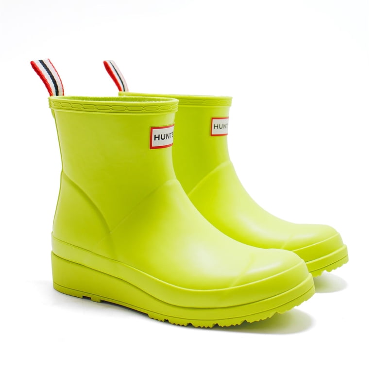 Hunter Women's Original Short Play Boots, Acid Green,8 M US