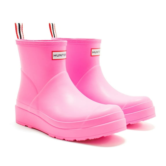 Hunter Women's Original Short Play Boots, Highlighter Pink,6 M US